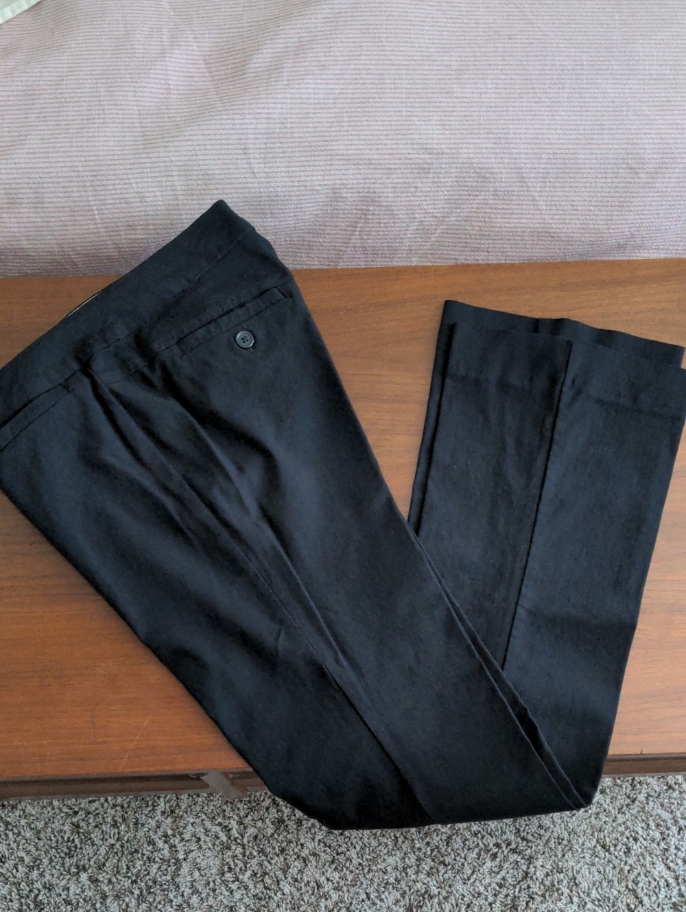 zinc Women's Black Dress Trousers - Tailored Flat Front